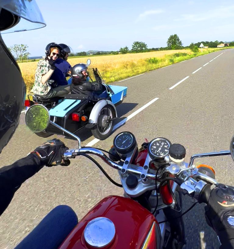 Sidecar MZ 250 TS à louer chez Locarusticmoto